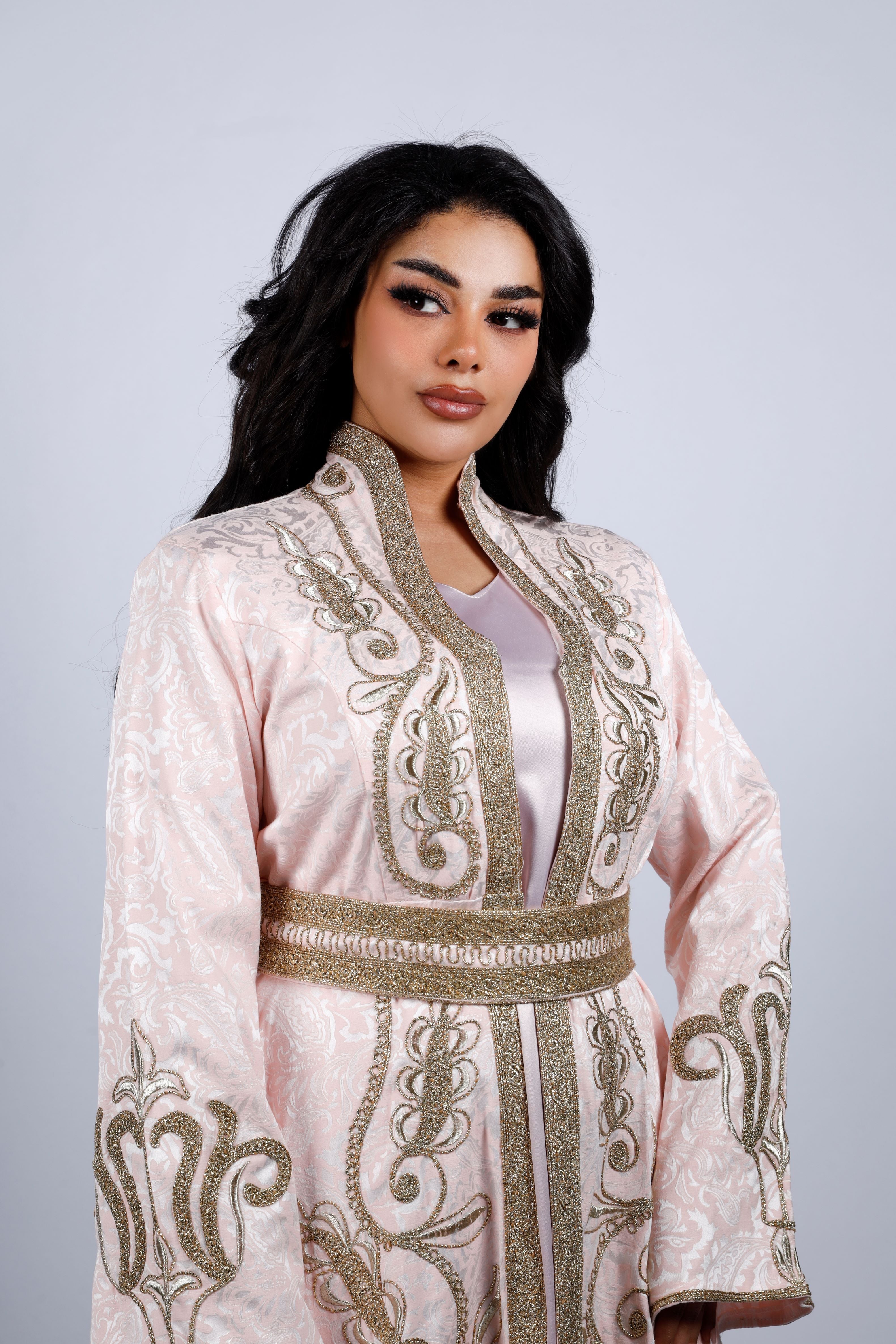 Thawb Al Umur -Pink and Gold