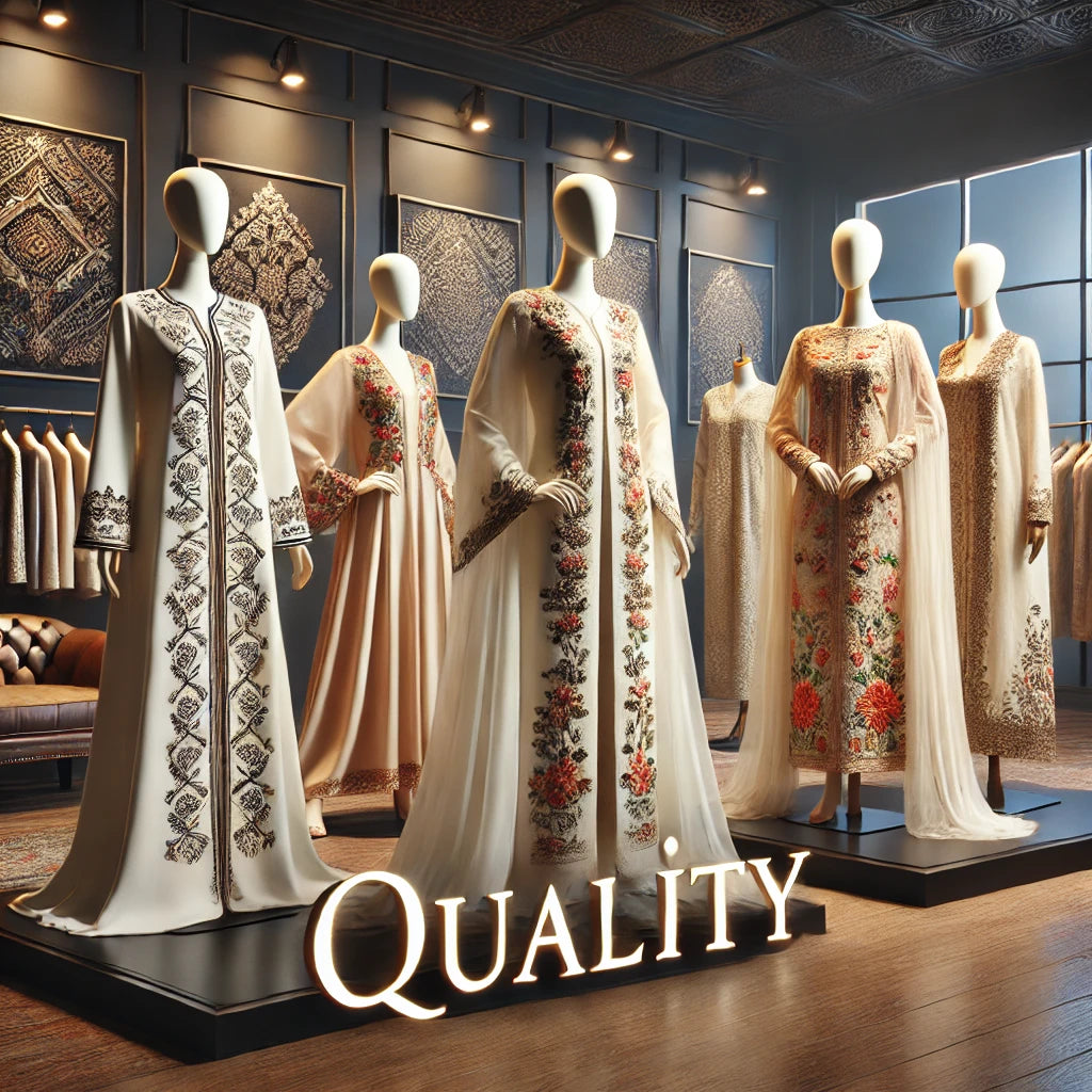 DALL_E_2024-07-20_15.17.36_-_Create_an_image_representing_Quality_featuring_embroidery_dresses_thawbs_and_kaftans._The_scene_includes_models_or_mannequins_wearing_the_garments.webp