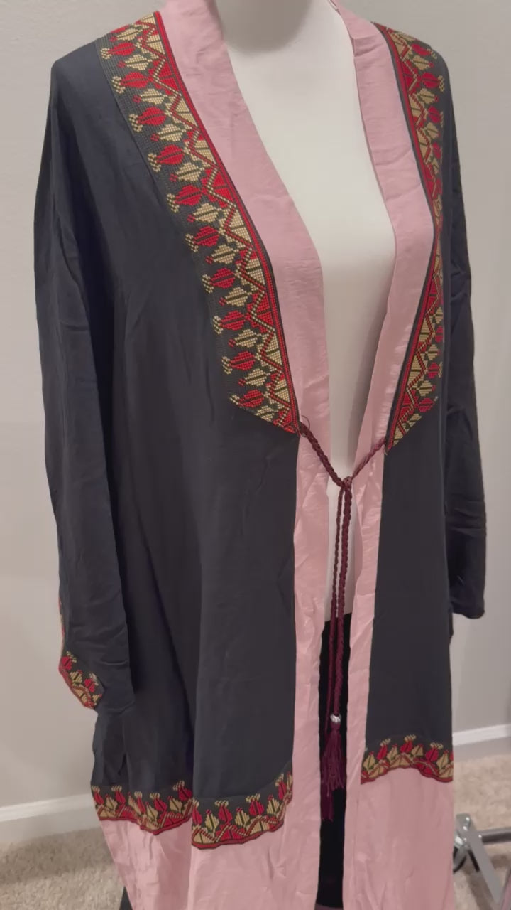 Crafted Open Abaya