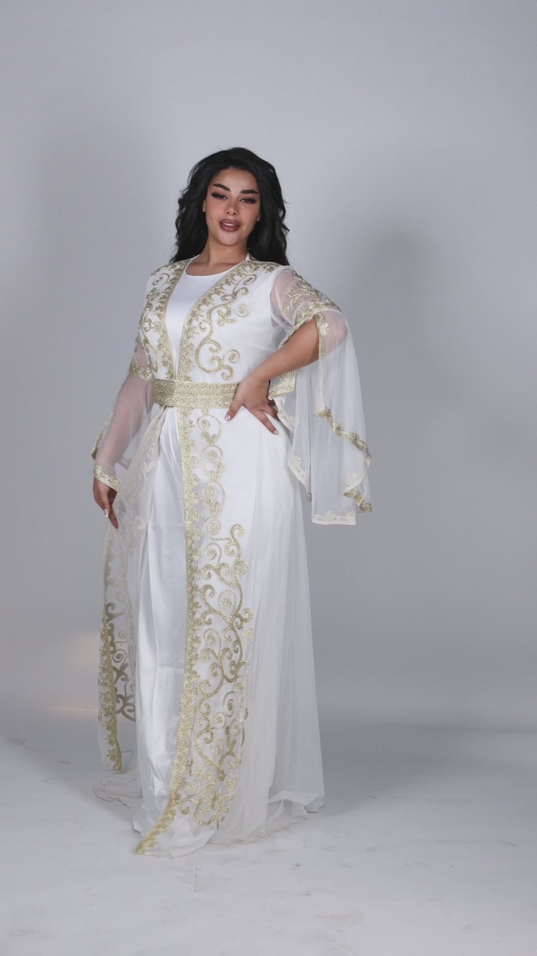 Royal Glow Kaftan - Gold